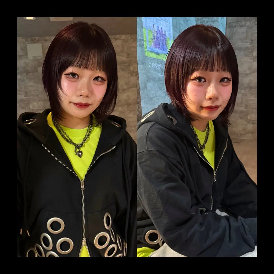 ミディアム カラー カット ヘアカラー トリートメント mai / linoah˚✧のヘアスタイル