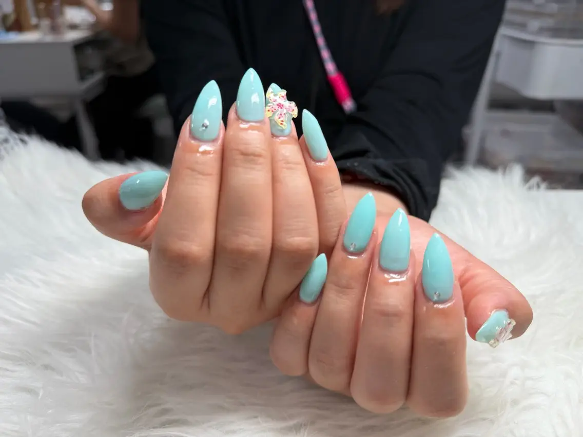 ネイル チークネイル フレンチネイル キラキラネイル 韓国ネイル マグネットネイル ハンドネイル Sakura h.babynailのネイルデザイン