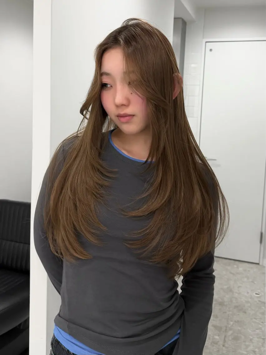 ロング カラー 大阪梅田/ イマムラミヅキのヘアスタイル