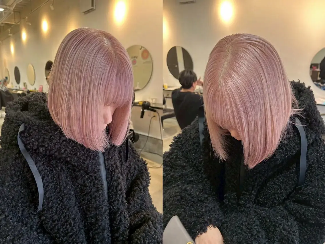 🤍2cm以内限定 ブリーチリタッチ+透明感カラー🤍の写真