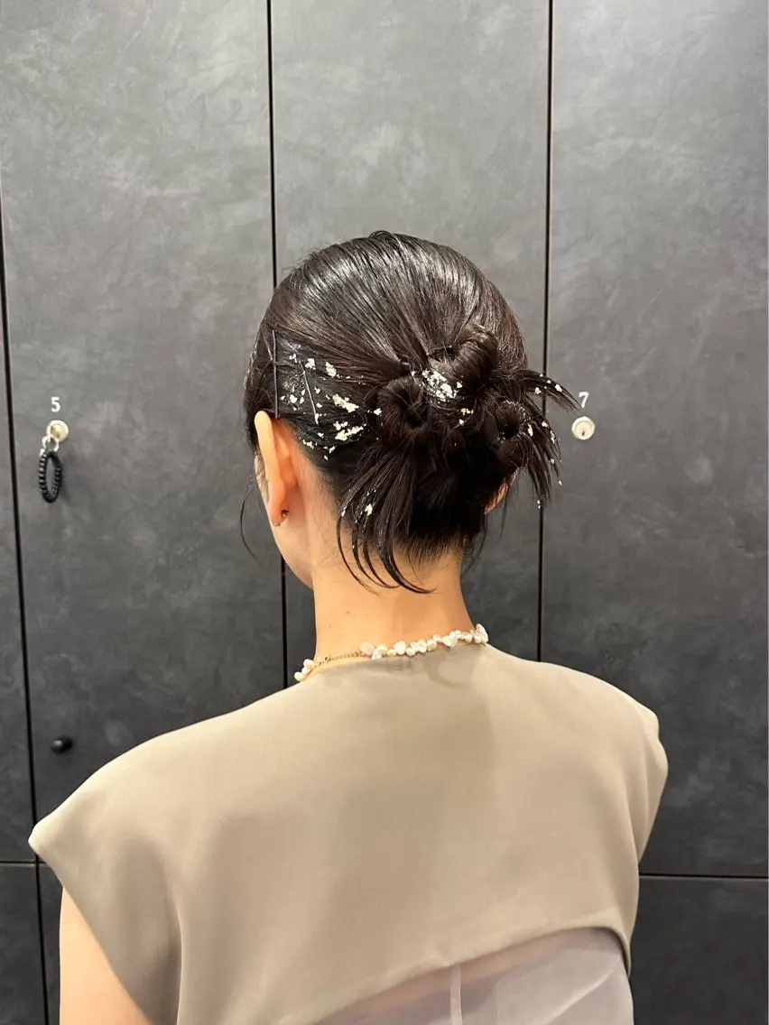 ショート ヘアアレンジ 銀座/ヘアセット/ 島村美帆のヘアスタイル