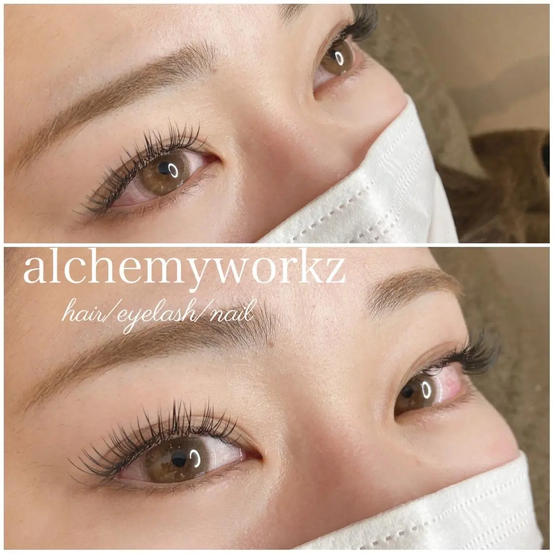 マツエク・マツパ フラットラッシュ alchemy workzのマツエク・マツパデザイン