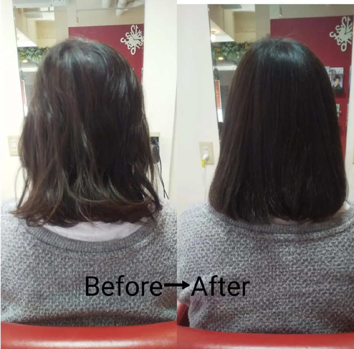 ミディアム トリートメント 岸本 友子のヘアスタイル