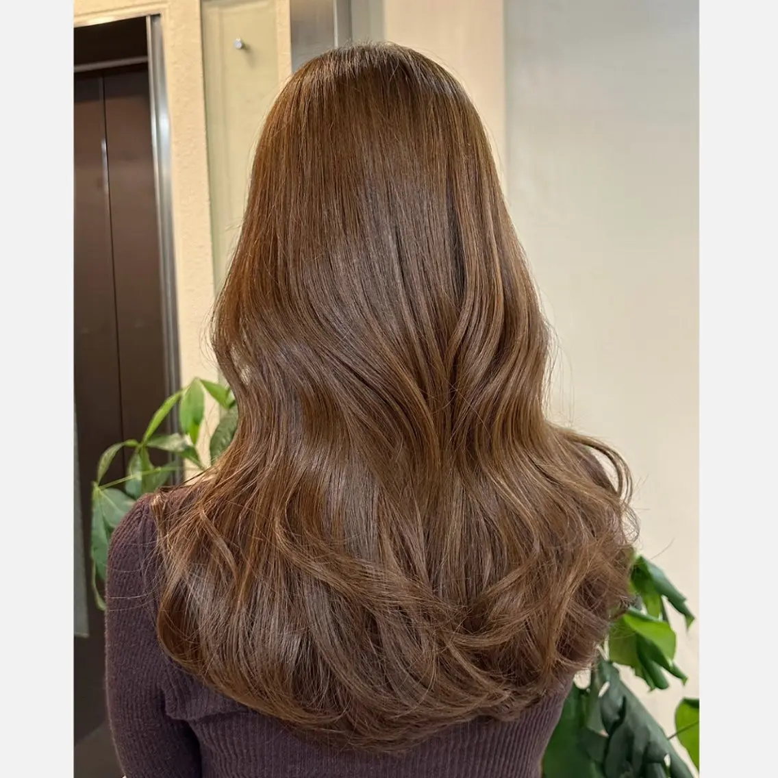 ロング カラー カット ヘアカラー トリートメント 加藤 杏のヘアスタイル