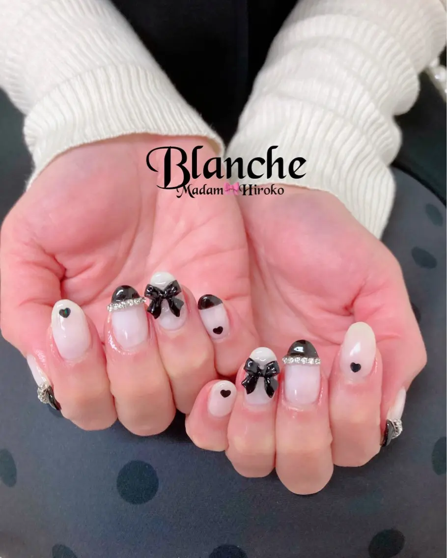 ネイル ガーリー ハンドネイル Lianネイル 寛子Lianのネイルデザイン