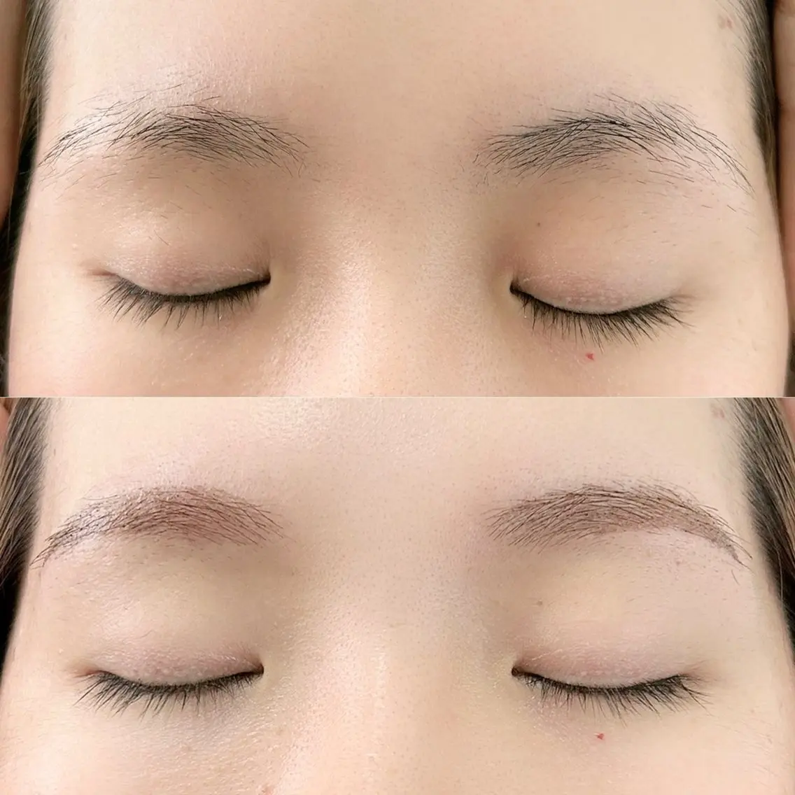 【眉毛が少ない方もできる】眉デザイン＋数日残るティント付きの写真