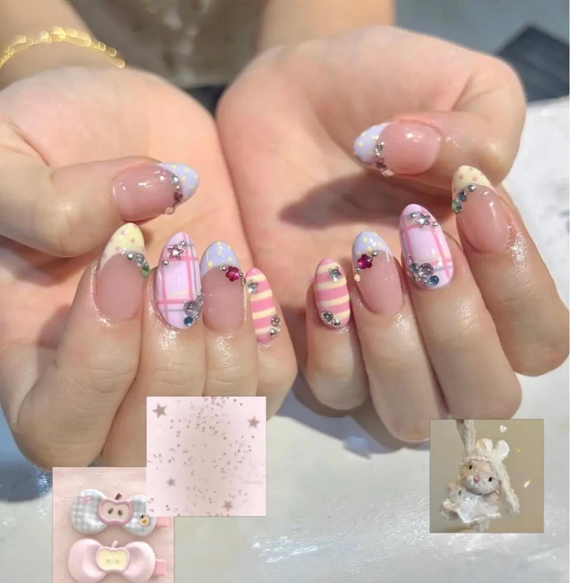 ネイル 韓国ネイル 持ち込み ニュアンスネイル ネイルチップ ハンドネイル TABI ANA.CHUOのネイルデザイン