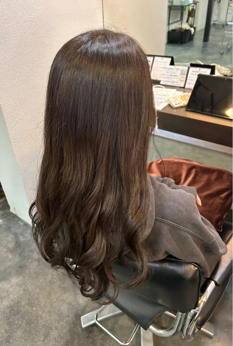 カラー ブラウンカラー 福井 愛瑠のヘアスタイル