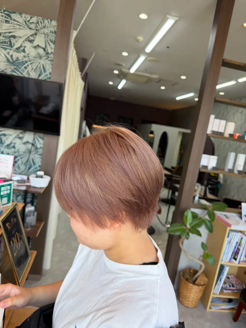 ショート ヘアカラー トリートメント 吉田剛/メンズパーマ /デザインカラーのヘアスタイル