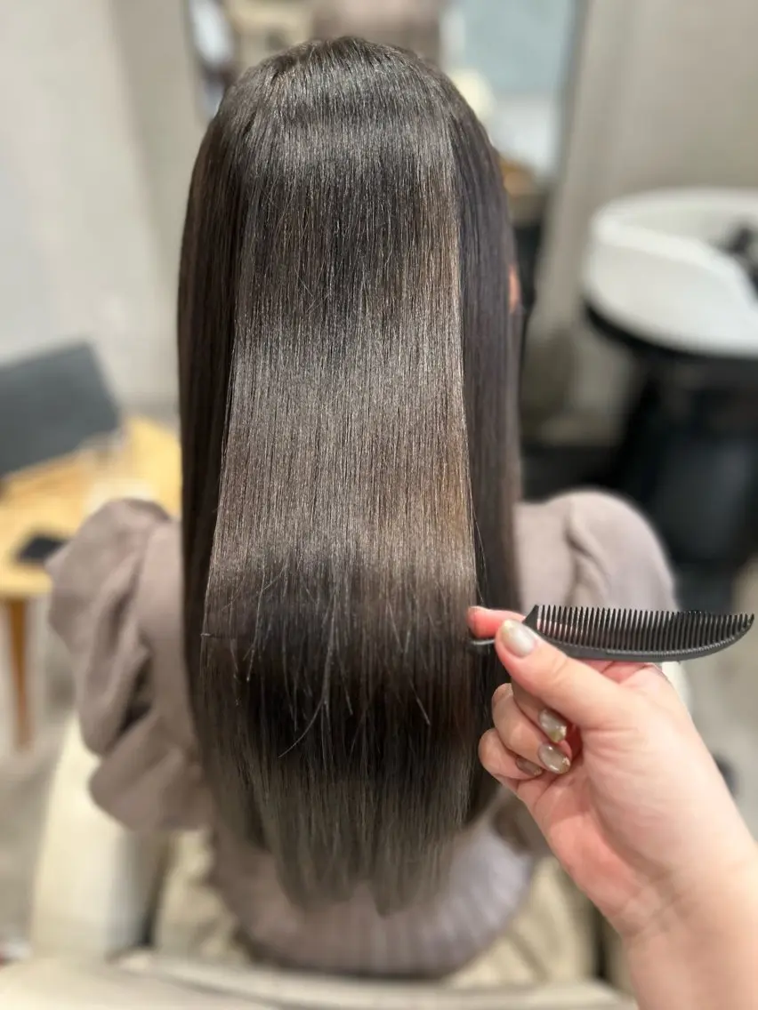 ロング 髪質改善 トリートメント カット トリートメント ヘッドスパ Mintleaf🌿 akihoのヘアスタイル