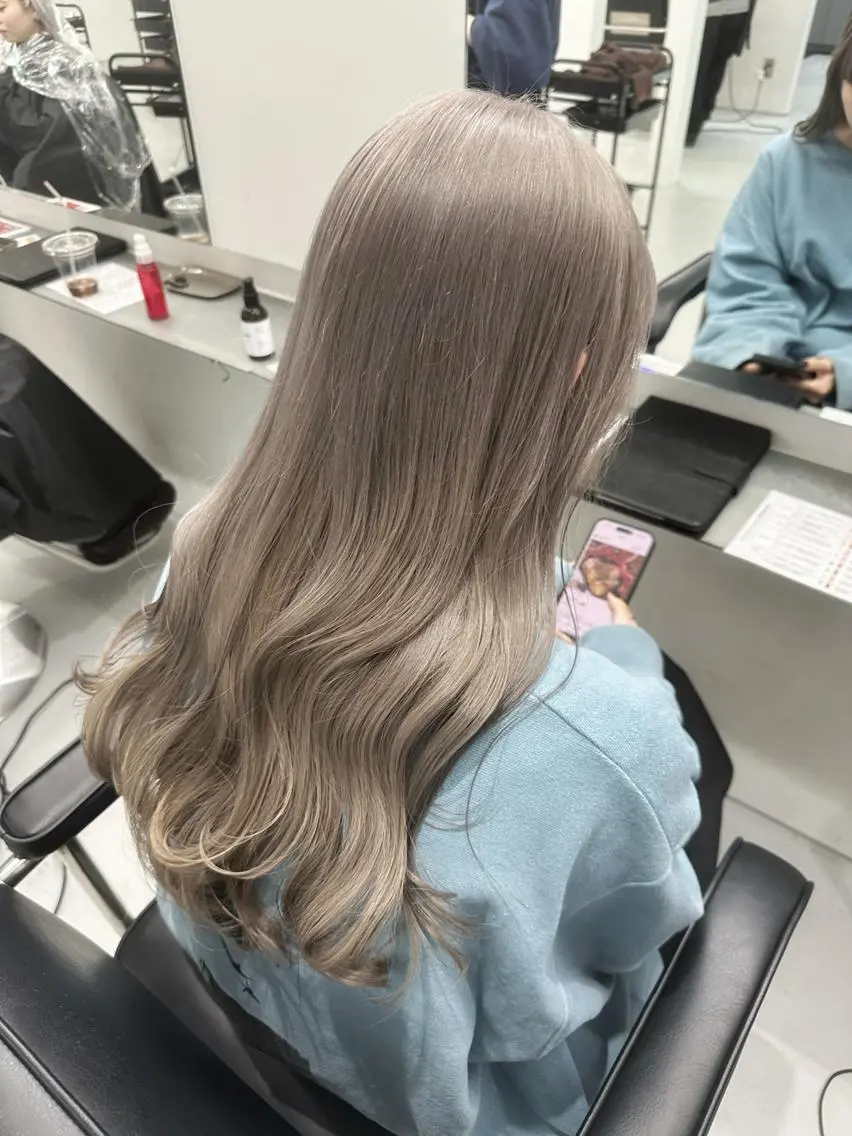 【ご新規様限定価格／人気No.3💡】似合わせカット＋ダブルカラー＋オージュアトリートメント🎀の写真