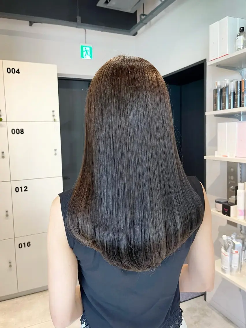 ロング カラー うる艶カラー/恵比寿 ベージュ/丸山陽平のヘアスタイル