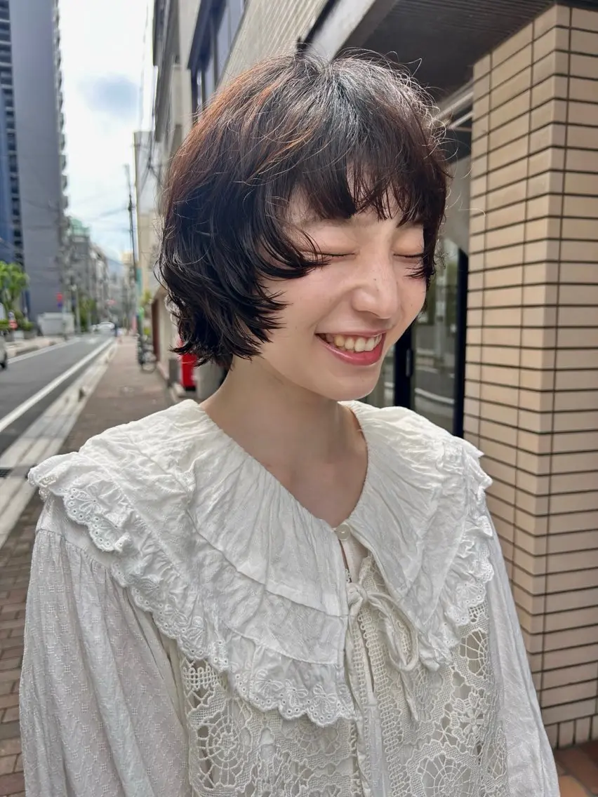 ショート パーマ デザインパーマ/ カット/nanaのヘアスタイル