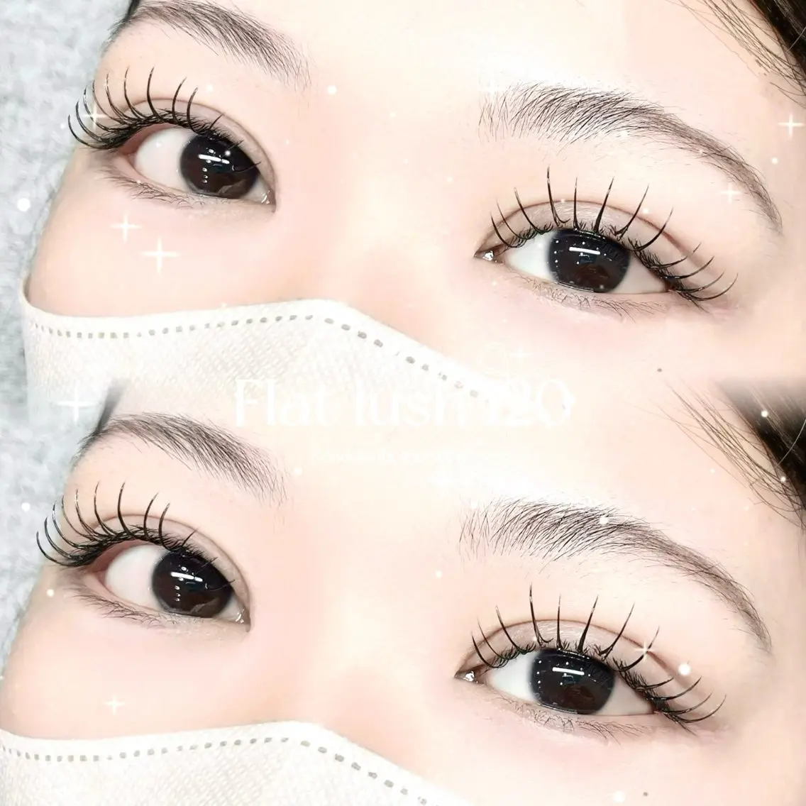 マツエク・マツパ フラットラッシュ ナチュラル eyelash Ronguiのマツエク・マツパデザイン
