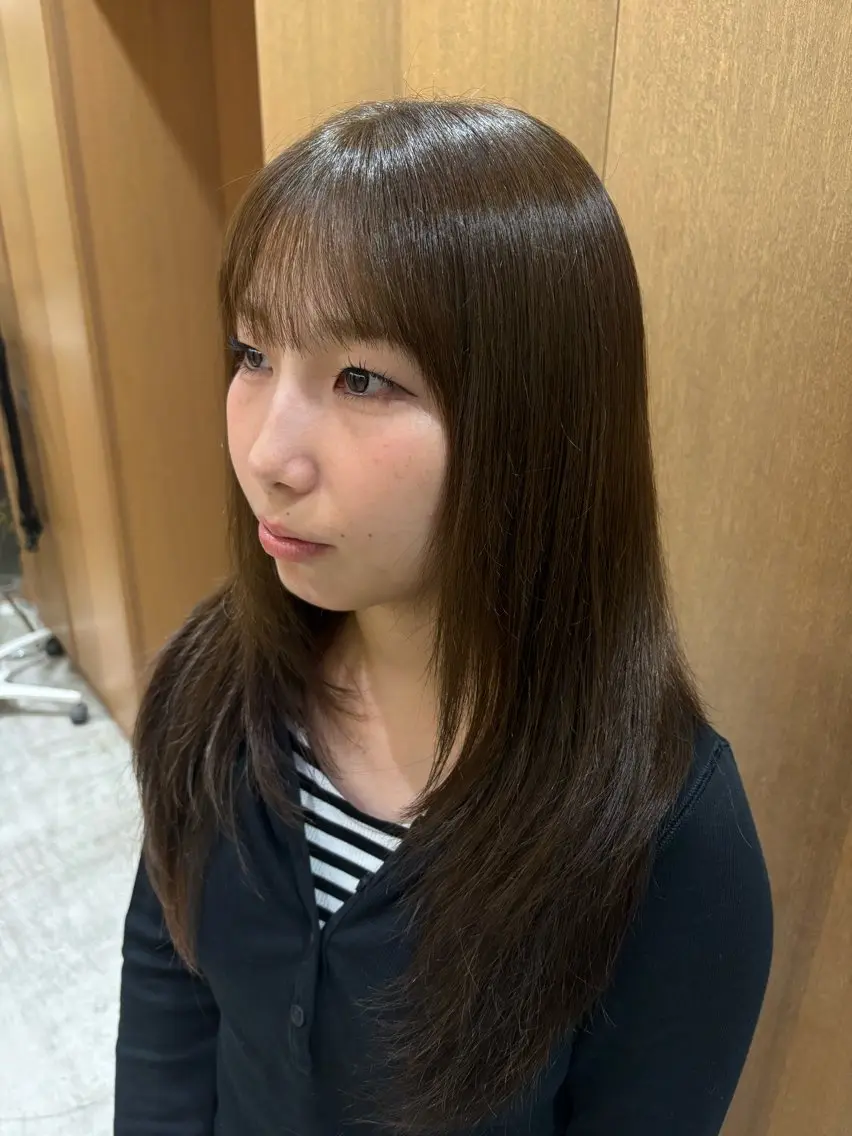 ロング ヘアカラー 寺本 心のヘアスタイル