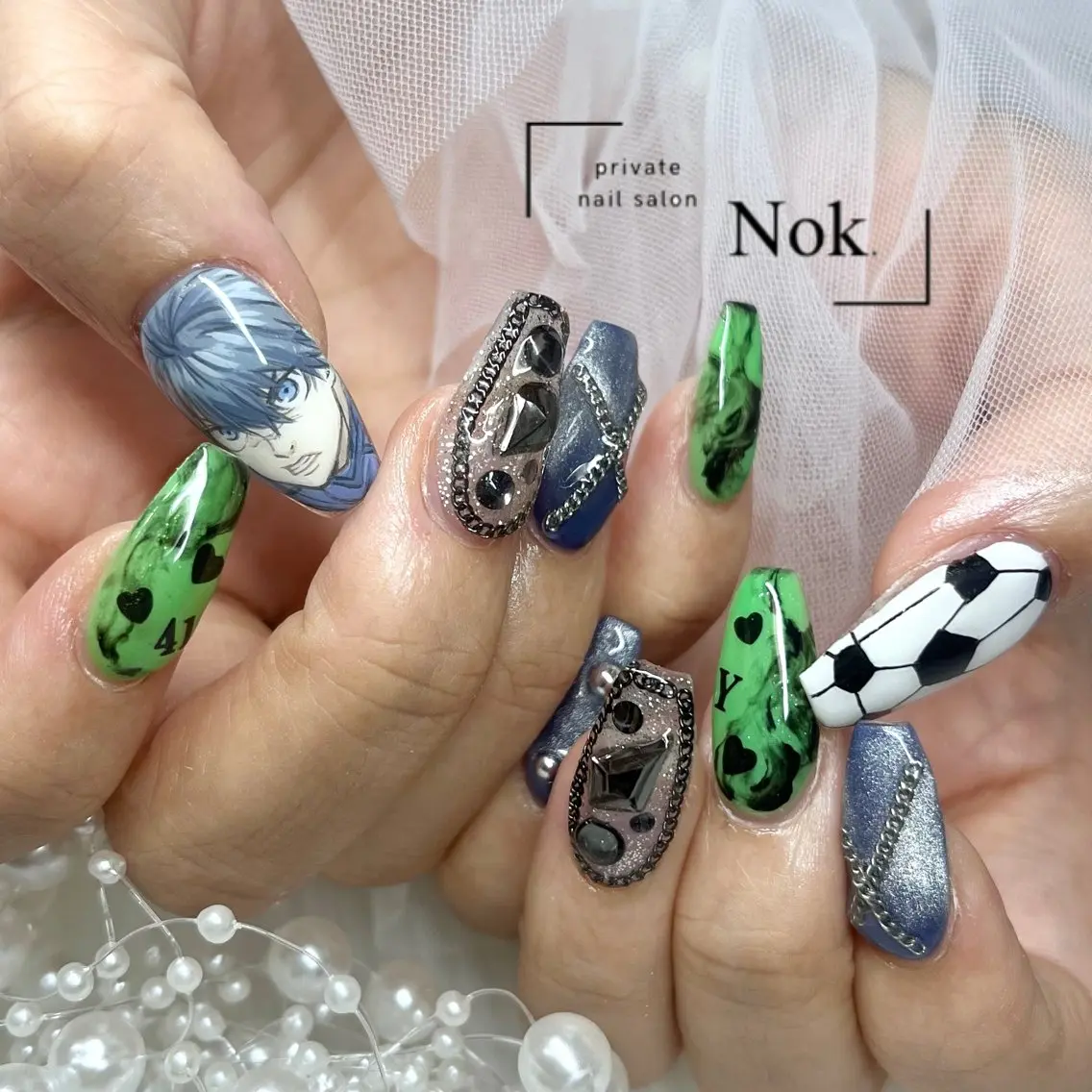 ネイル ハンドネイル 池袋痛ネイル Nok. 渡辺のネイルデザイン
