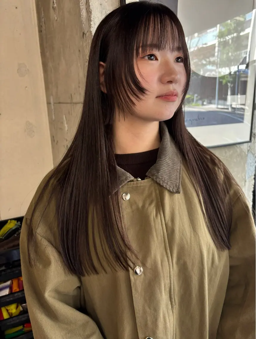 ロング カラー 永田 愛莉のヘアスタイル