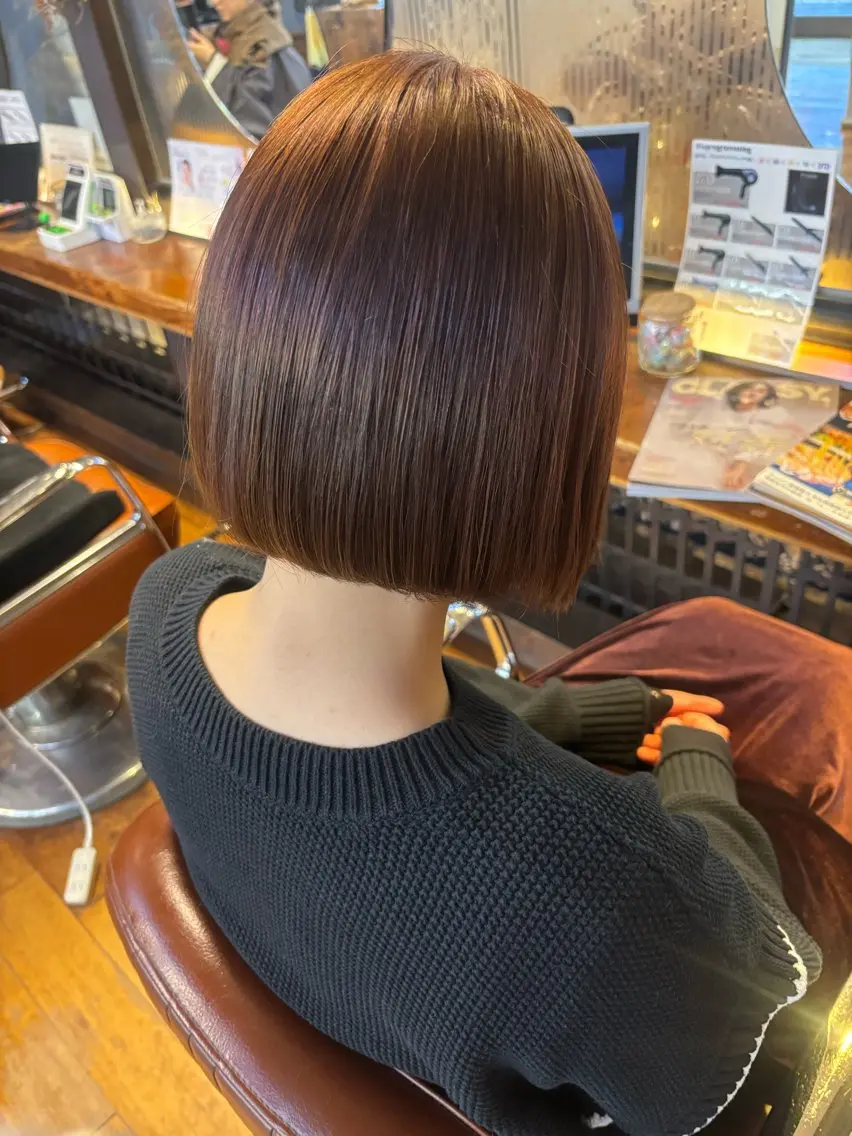 ショート ボブ カット NAGONSTYLE 田村　莉生のヘアスタイル