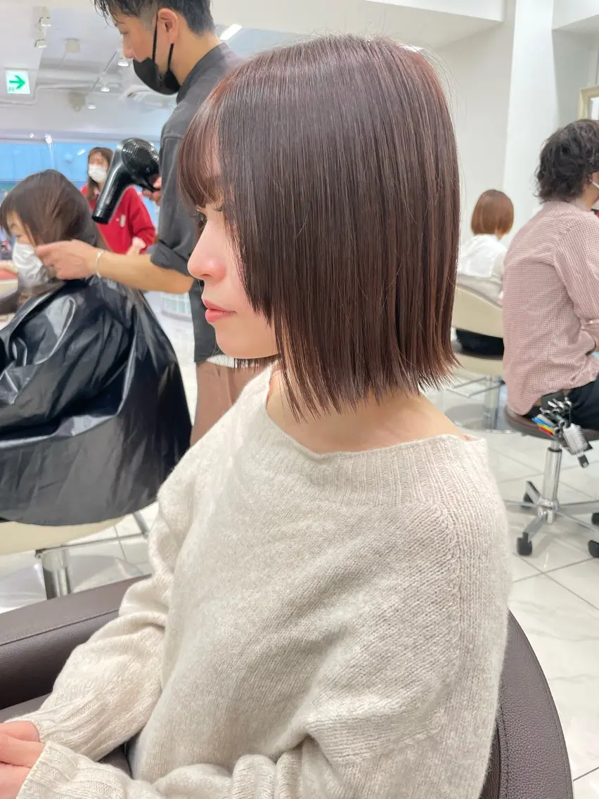 ミディアム カラー カット ヘアカラー 店長福島成美/髪質 改善縮毛矯正/カラーのヘアスタイル
