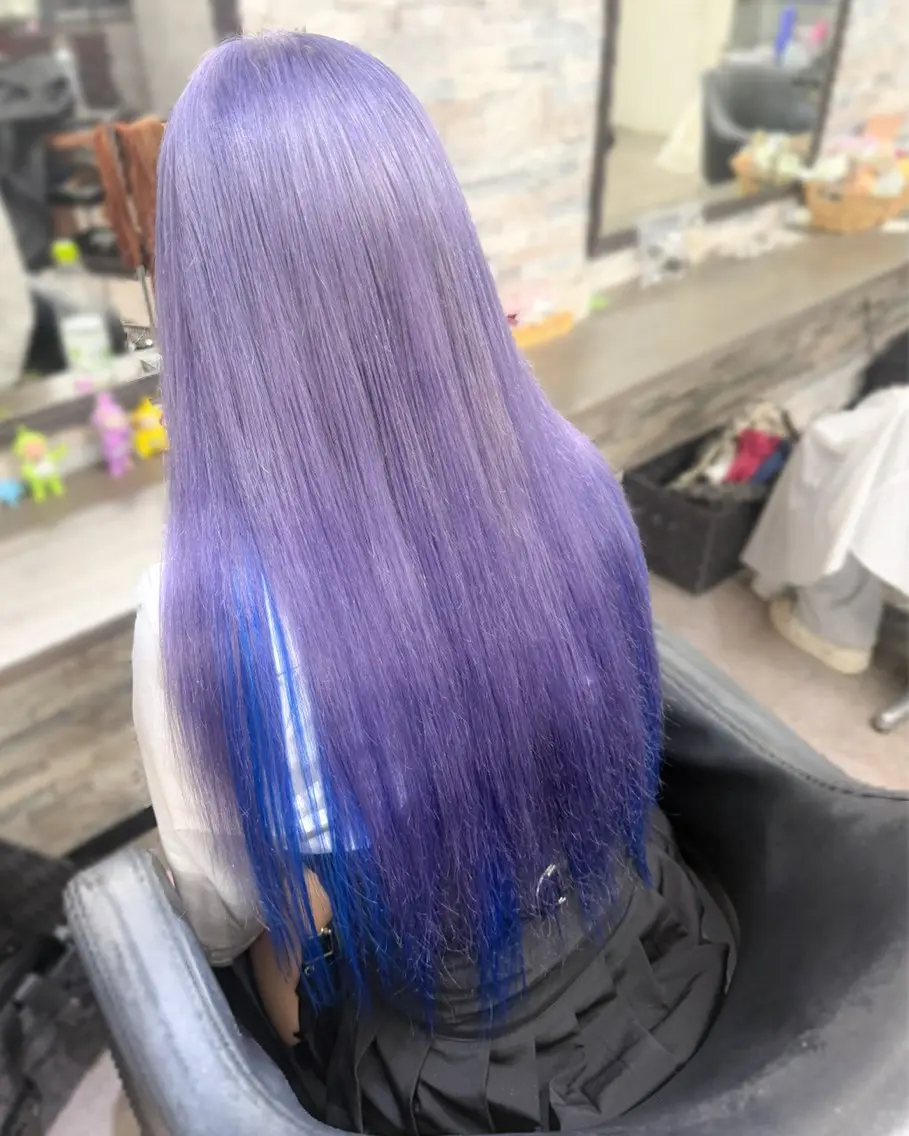 ロング カラー カット ヘアカラー トリートメント エクステ ハイトーンエクステ 🎩カズキ🎩のヘアスタイル