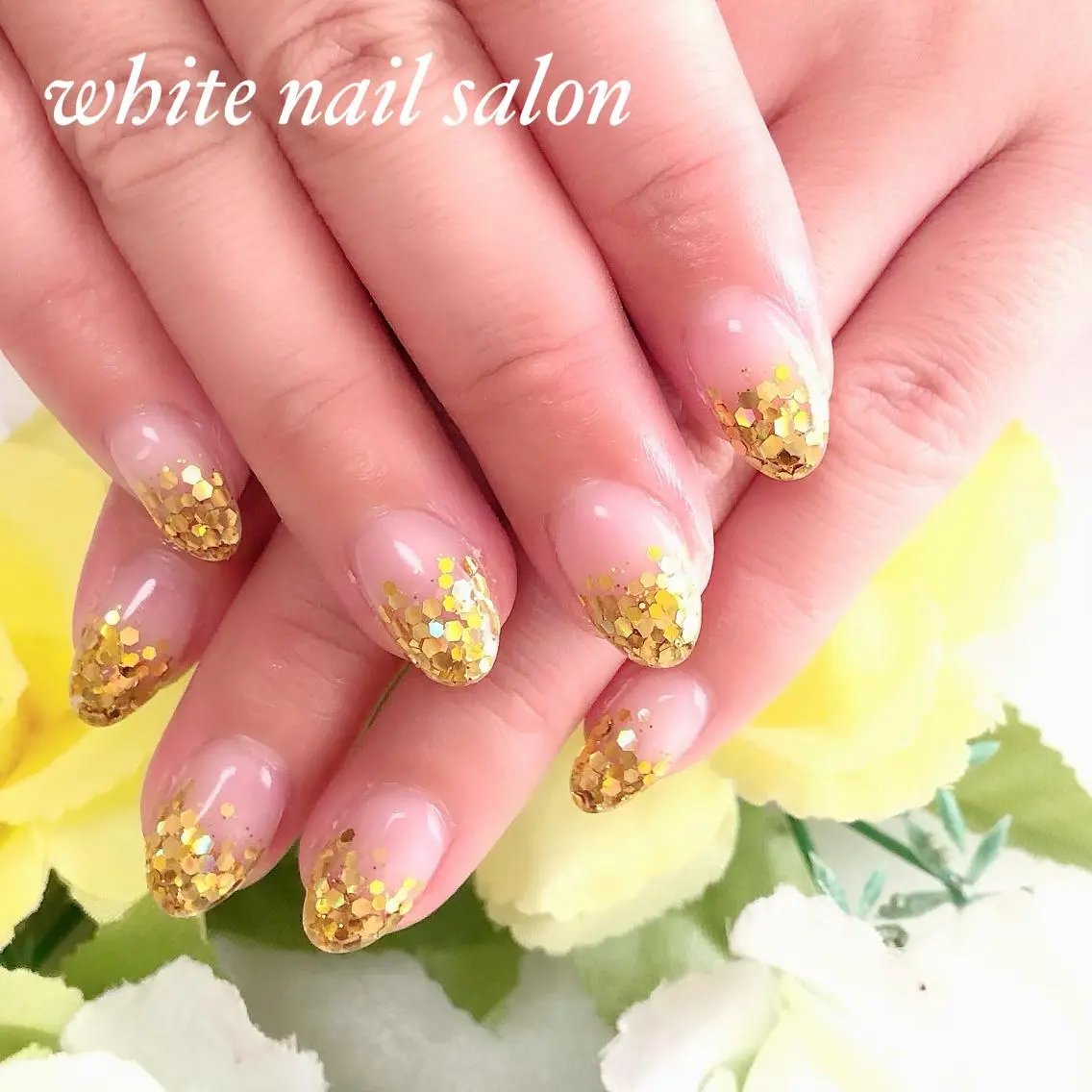 ネイル アートネイル フレンチネイル ジェルネイル ハードジェル 持ち込み ハンドネイル white nail salonのネイルデザイン