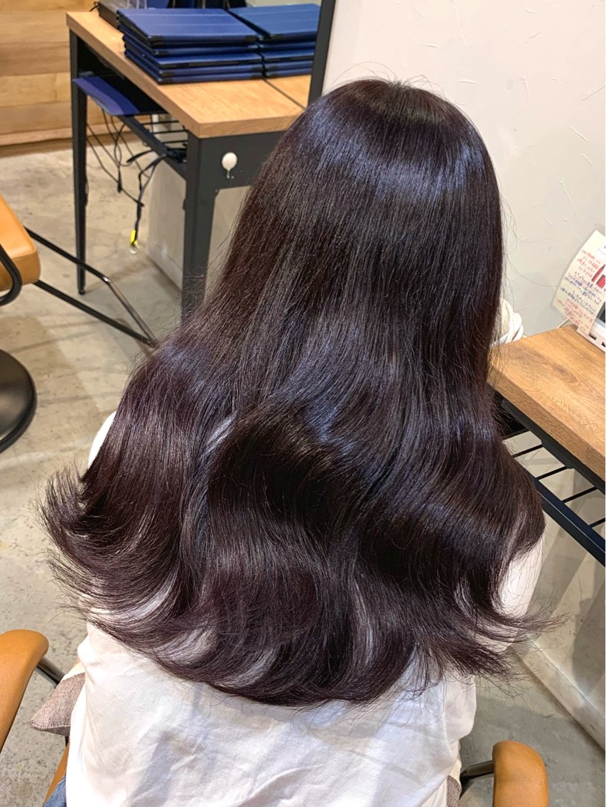 セミロング カラー ヘアアレンジ ラベンダーカラー カット ヘアカラー トリートメント 🤍himari🤍 レイヤー×艶髪特化のヘアスタイル