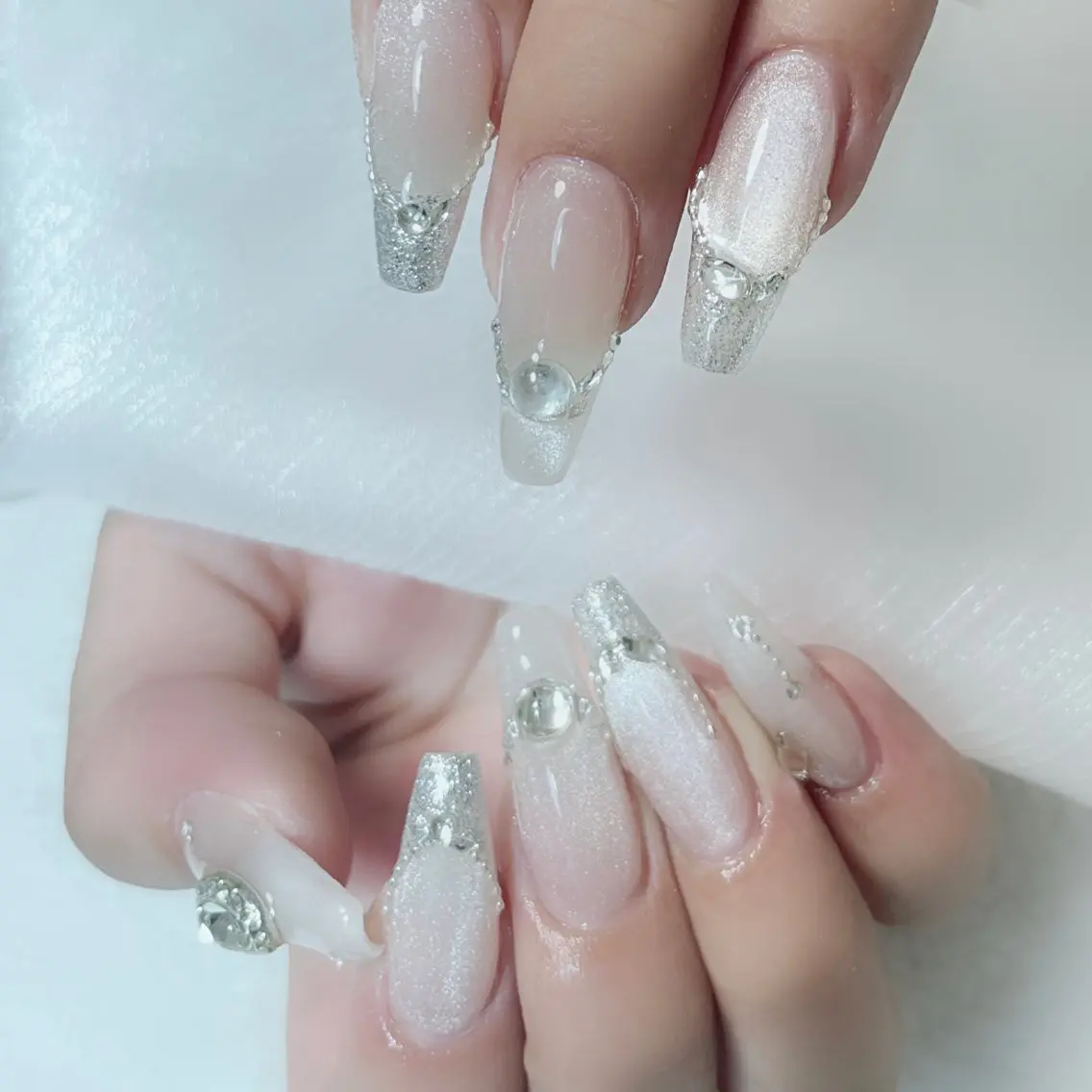 ネイル 長さ出し Amina nail salonのネイルデザイン