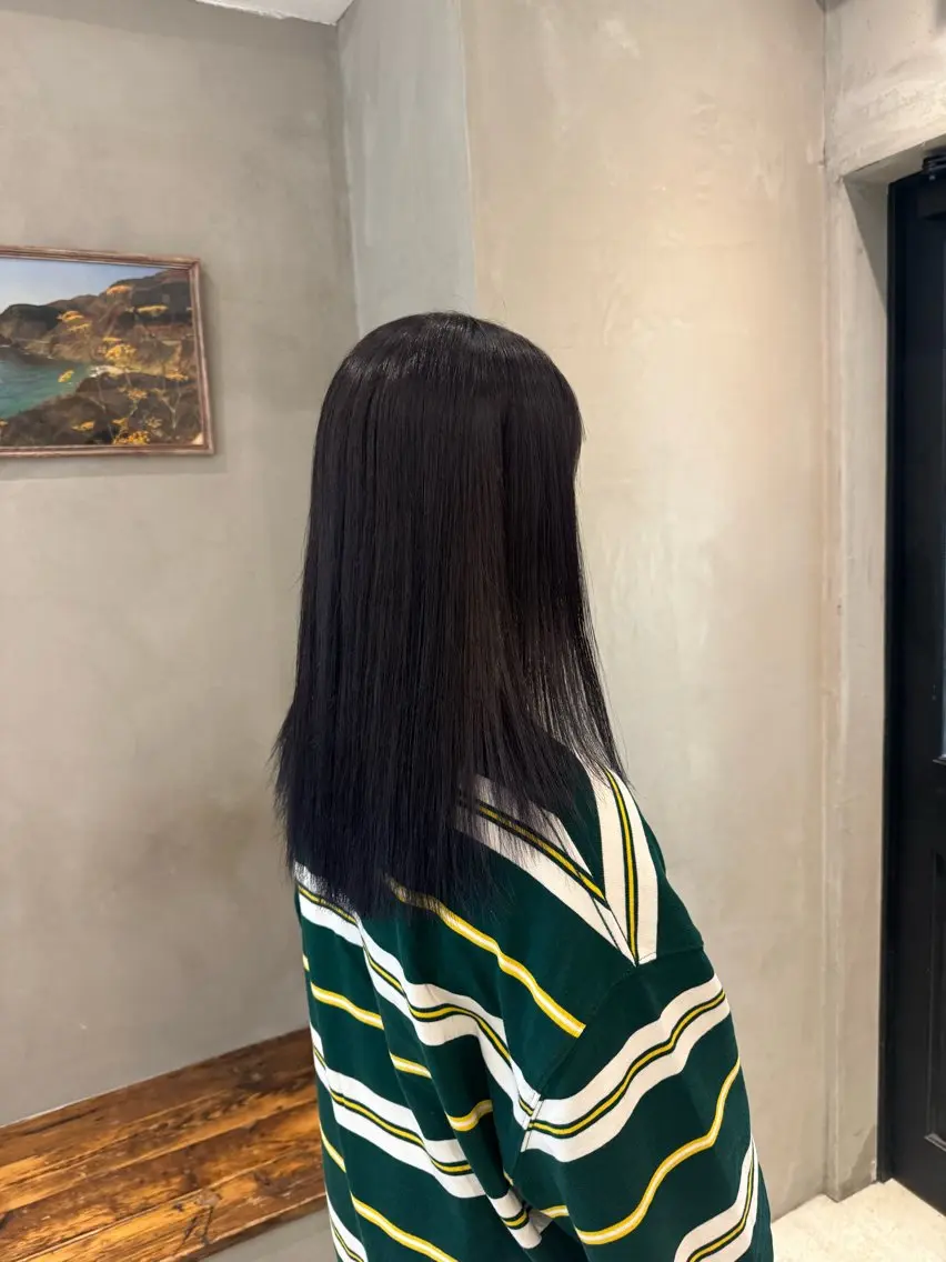 セミロング カット ヘアカラー トリートメント 新宿/顔周りカット +レイヤー＝しずく♩のヘアスタイル