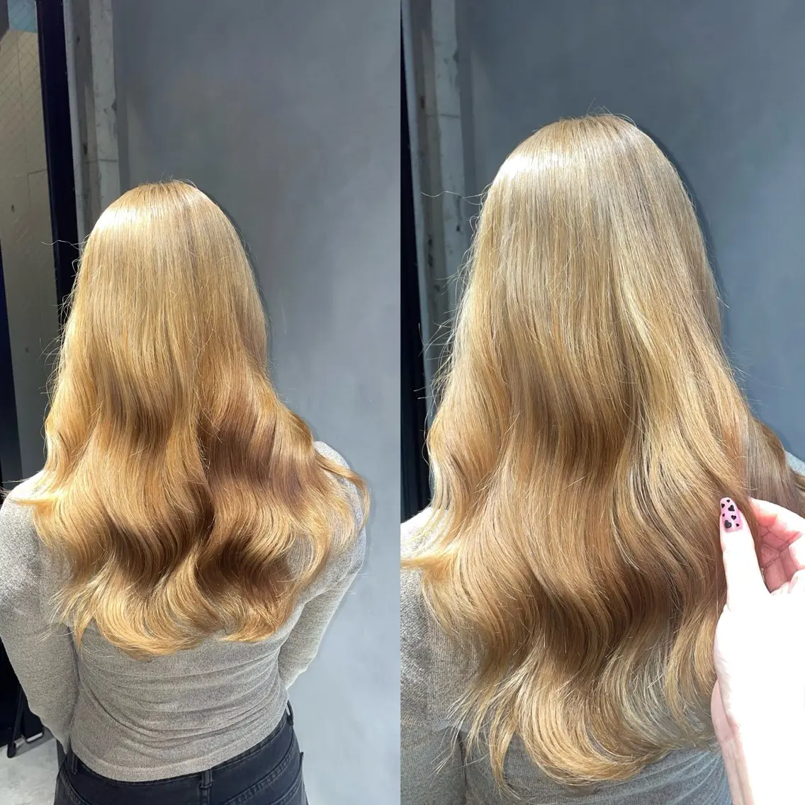 【ミニモ限定クーポン】🎀リタッチ+ワンカラー(ケアブリーチ込)🎀の写真