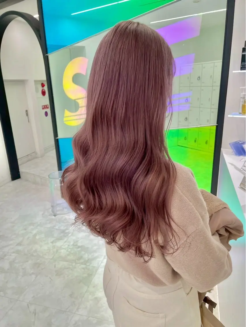 ロング カラー 曲がる縮毛矯正✨️ パーマ🌀 晃哉‎のヘアスタイル