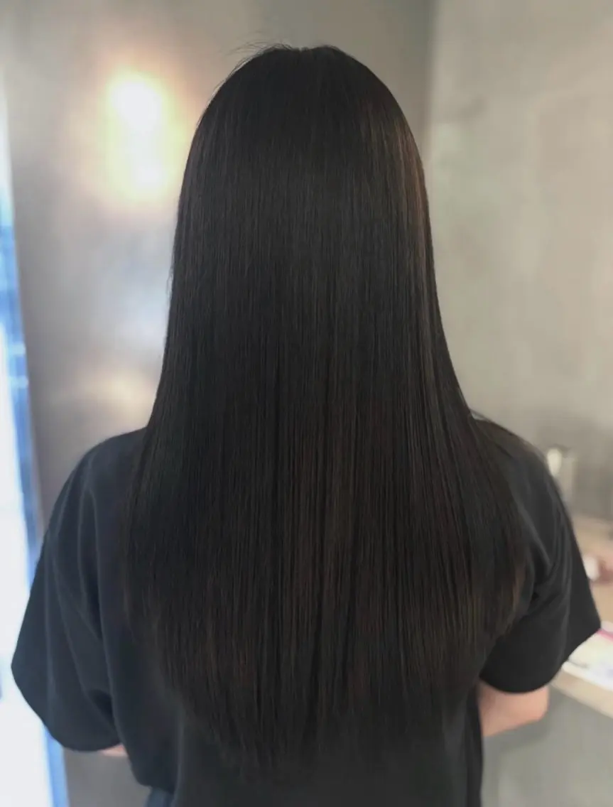 セミロング 末政 李椛のヘアスタイル