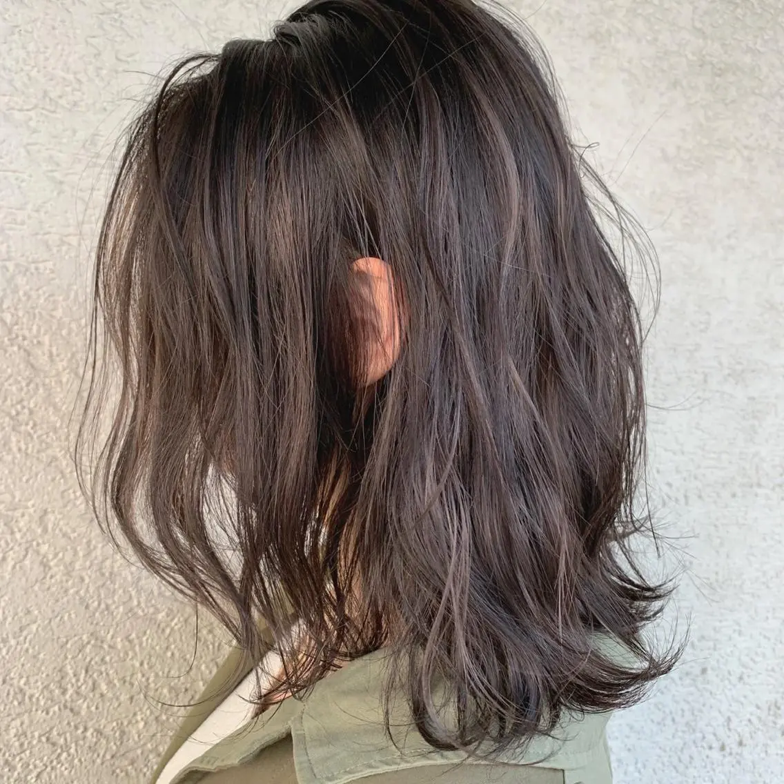 ミディアム カラー パーマ 艶髪・酸性ストレート フリツのヘアスタイル