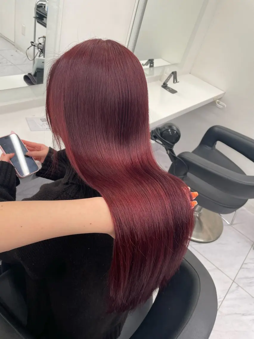 ロング カラー ヘアアレンジ ヘアカラー トリートメント ヘアセット 💗横浜美容室 💗HARUNAのヘアスタイル