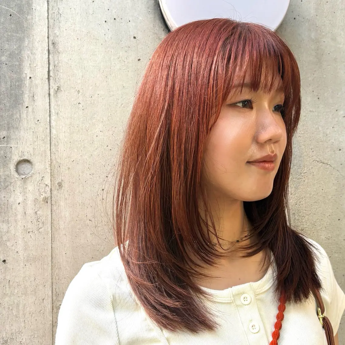 ミディアム カット ヘアカラー minmi .SUIのヘアスタイル
