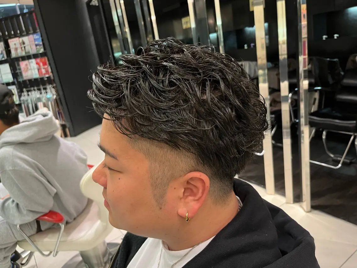 パーマ メンズ メンズパーマ 【Earth平塚】 野首のヘアスタイル