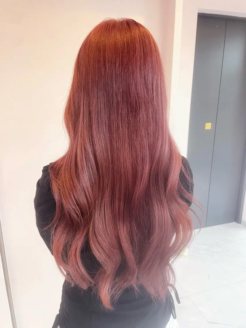 ロング カラー maho🌼うる艶 ミルクティー🪽‪のヘアスタイル