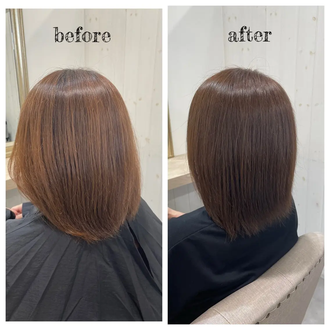 ミディアム カラー ヘアカラー PutiLuca 浅川のヘアスタイル