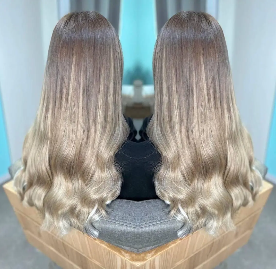 ロング ヘアアレンジ カラー メンズ ヘアカラー 韓国ヘアならお任せ♡ 馴染ませ達人👸yuのヘアスタイル