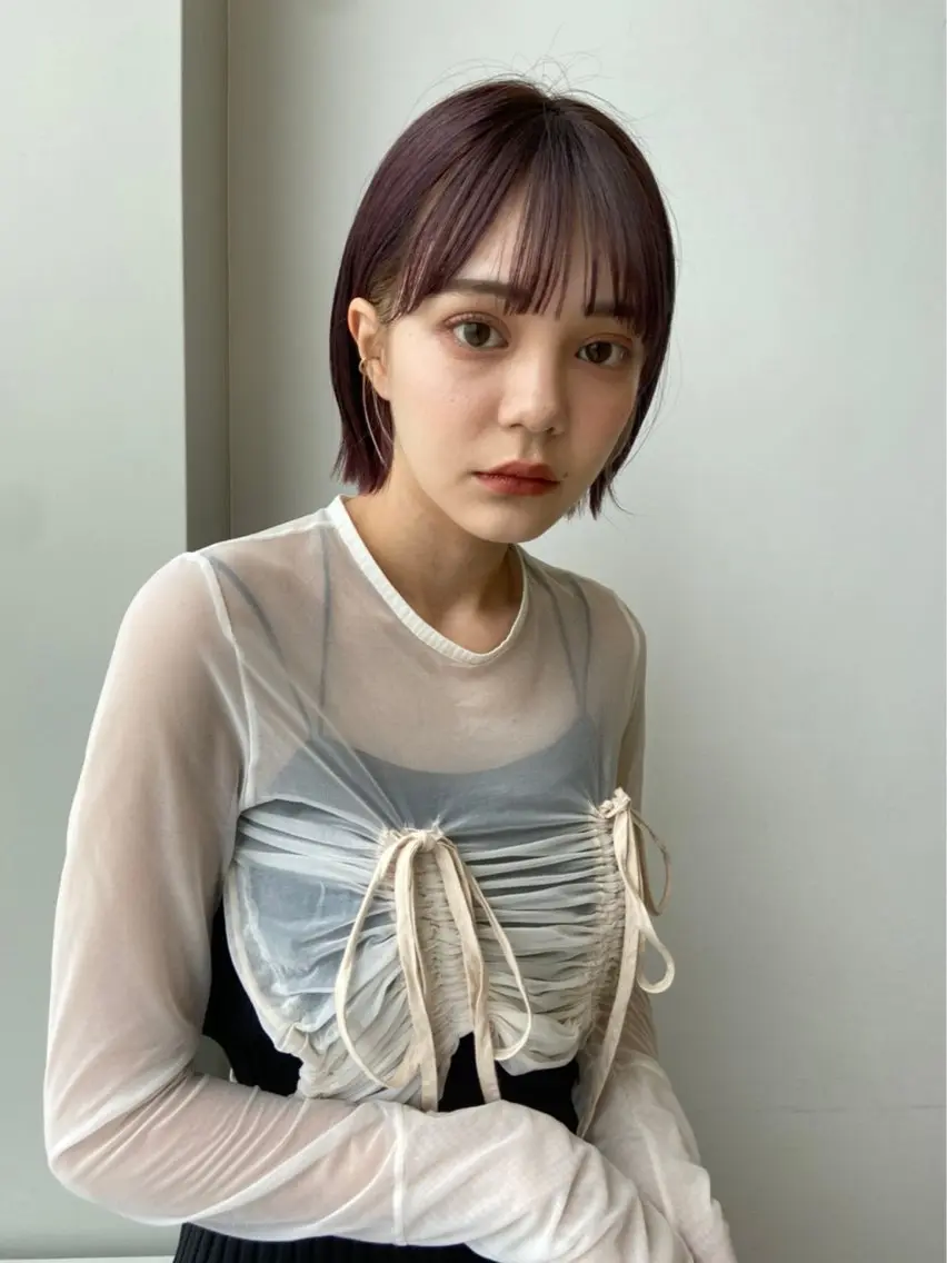 ミディアム カラー ヘアカラー 🎀a0i 🎀のヘアスタイル
