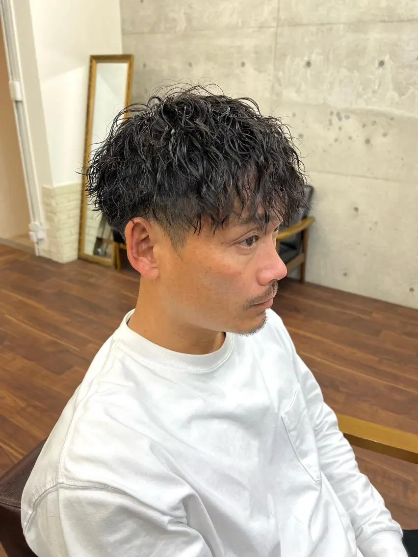 ショート パーマ メンズ Yui/ショート /シャドウパーマのヘアスタイル