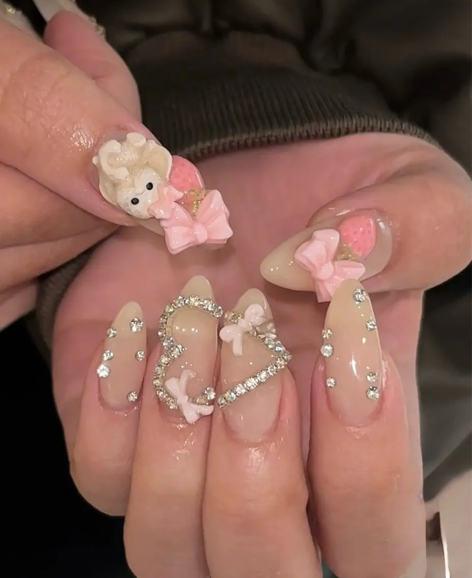 ネイル 韓国ネイル ニュアンスネイル シンプルネイル ワンホンネイル Nihonthy Nail 新宿のネイルデザイン
