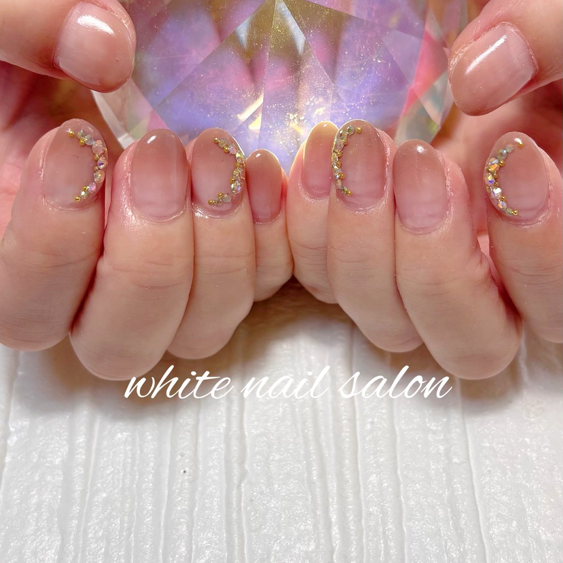 ネイル フットネイル ラメ(グリッター) ハンドネイル white nail salonのネイルデザイン