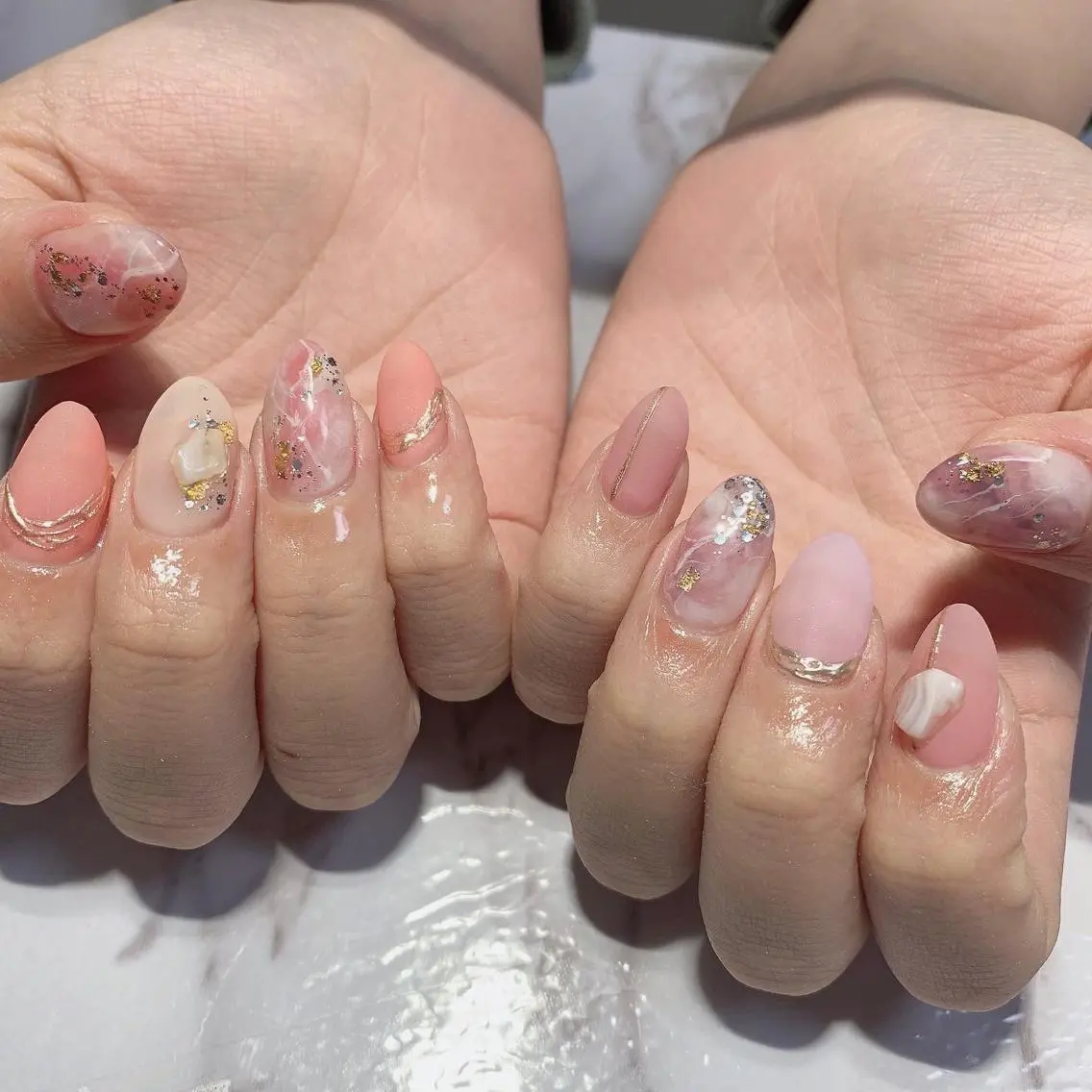 ネイル マットネイル Ally's Nailのネイルデザイン