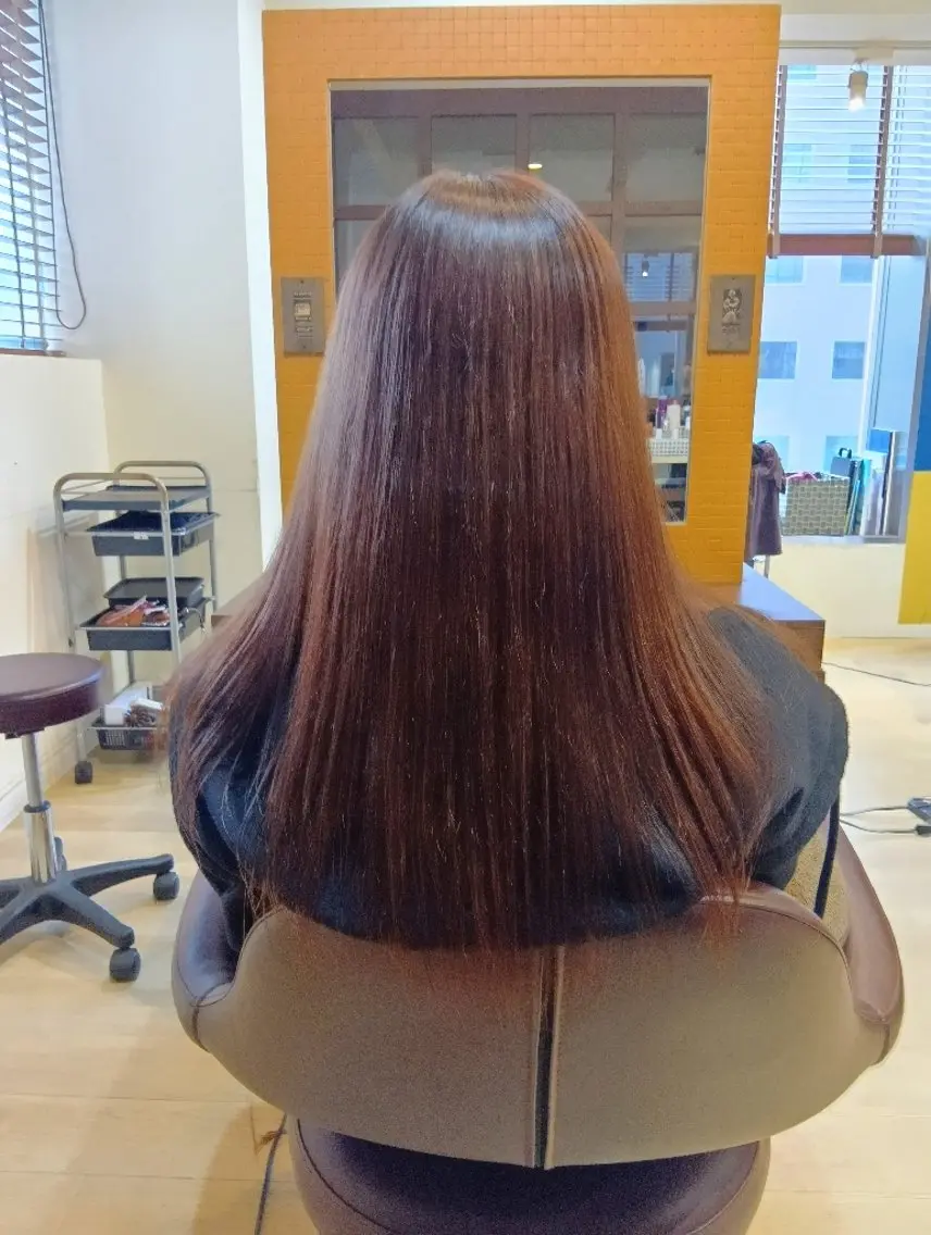 ロング 縮毛矯正 トリートメント カット トリートメント 小林暢🌟Orque 髪質改善サロン🌙のヘアスタイル