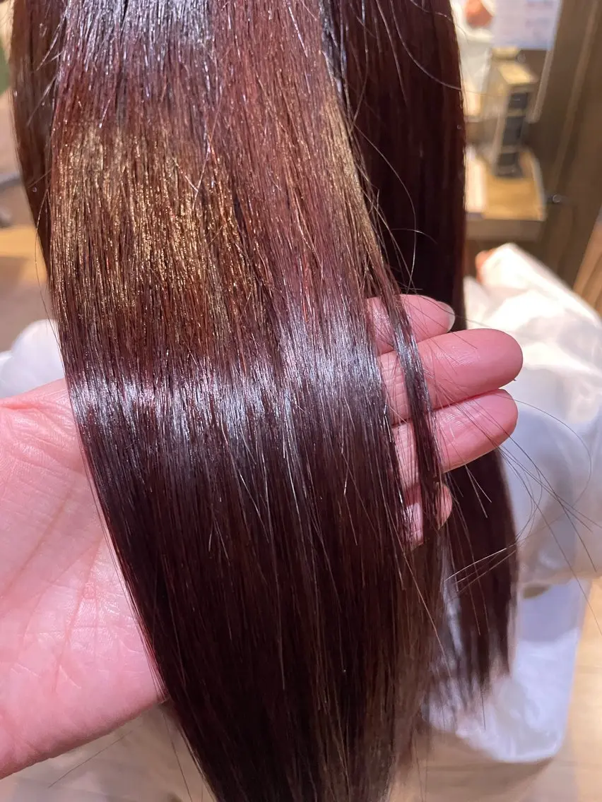 ロング 髪質改善 トリートメント モードケイズ塚口 河野髪質改善ioLuのヘアスタイル