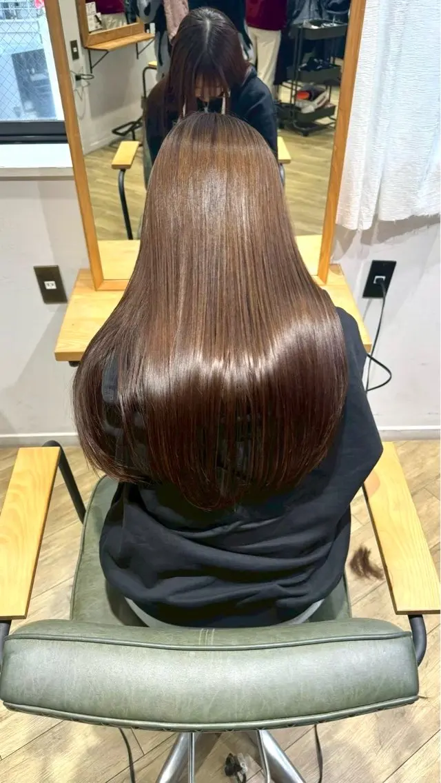 ロング 髪質改善 ヘアカラー 横浜/ツヤカラー ‪/ヒトミのヘアスタイル
