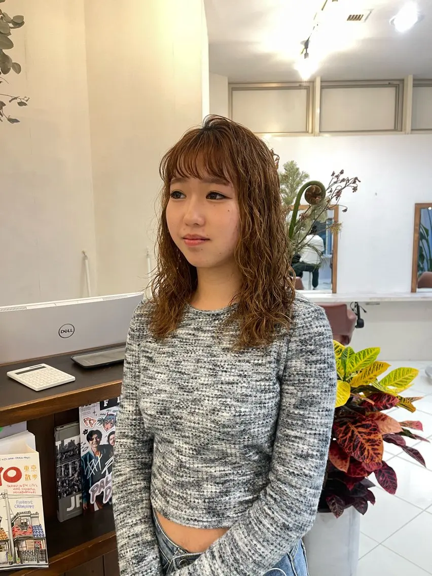 セミロング パーマ セミロングパーマ カット パーマ トリートメント 丁寧なカウンセリング 🌿KENTA🌿のヘアスタイル