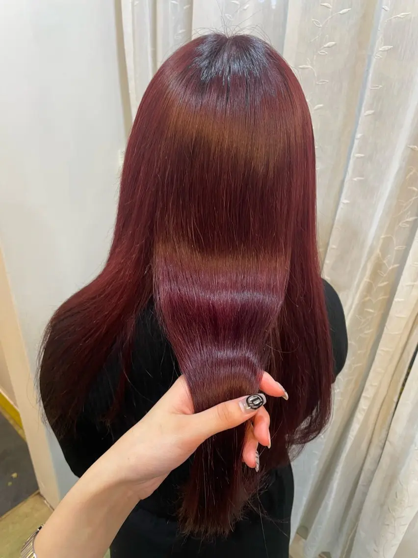 カラー 暖色カラー/レイヤー 唯菜 ユイナのヘアスタイル
