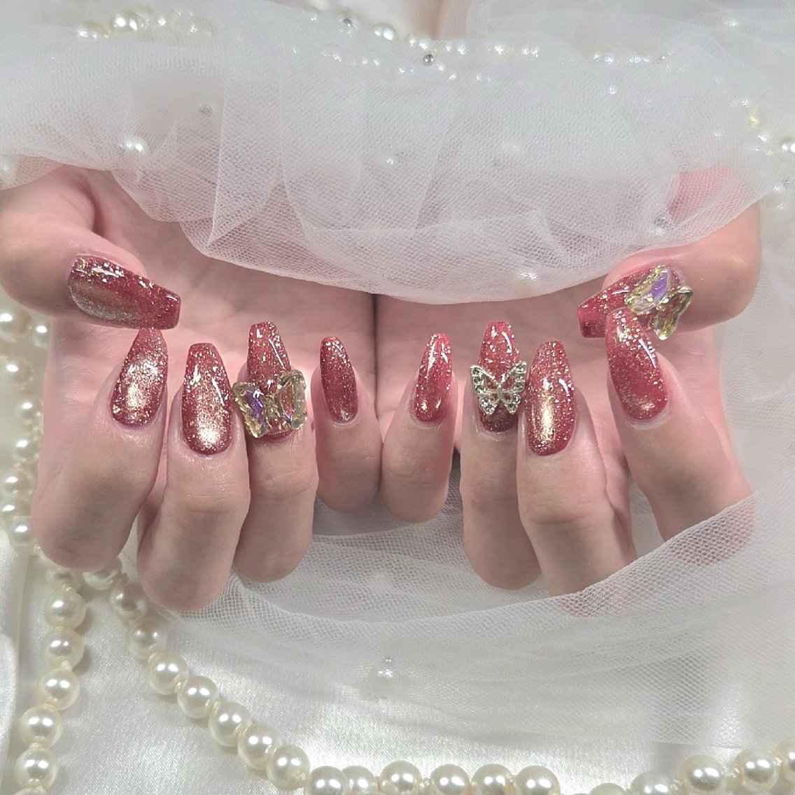 ネイル ハンドネイル Cielel🦋 Eri✧*｡のネイルデザイン