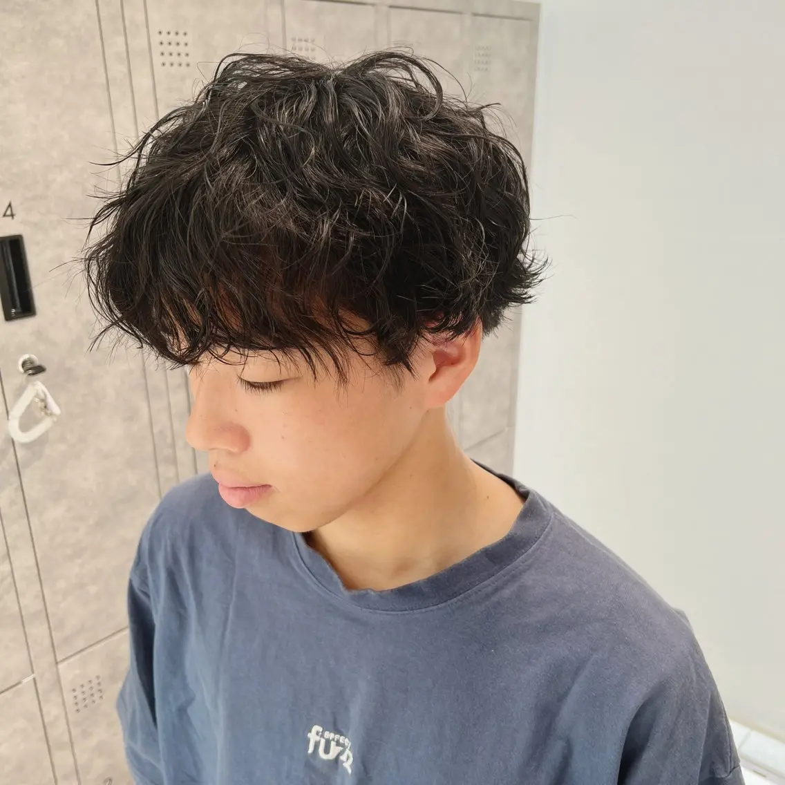 メンズカット＋スパイラルパーマの写真